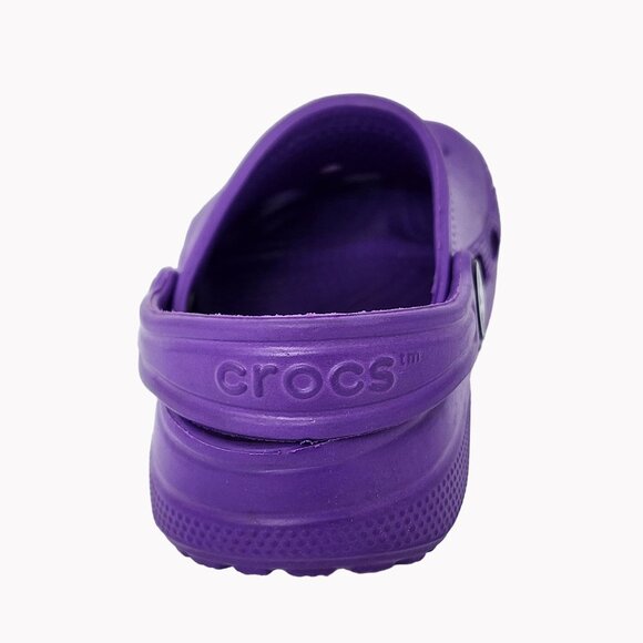 Crocs Clogs Youth Unisex Size 8/9  Purple Slip-On Sandals - Picture 4 of 9